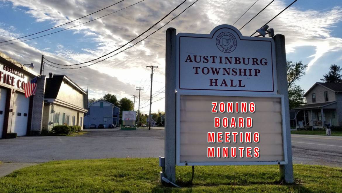 Zoning Board Meeting Minutes