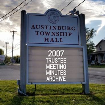 2007 Trustee Meeting Minutes