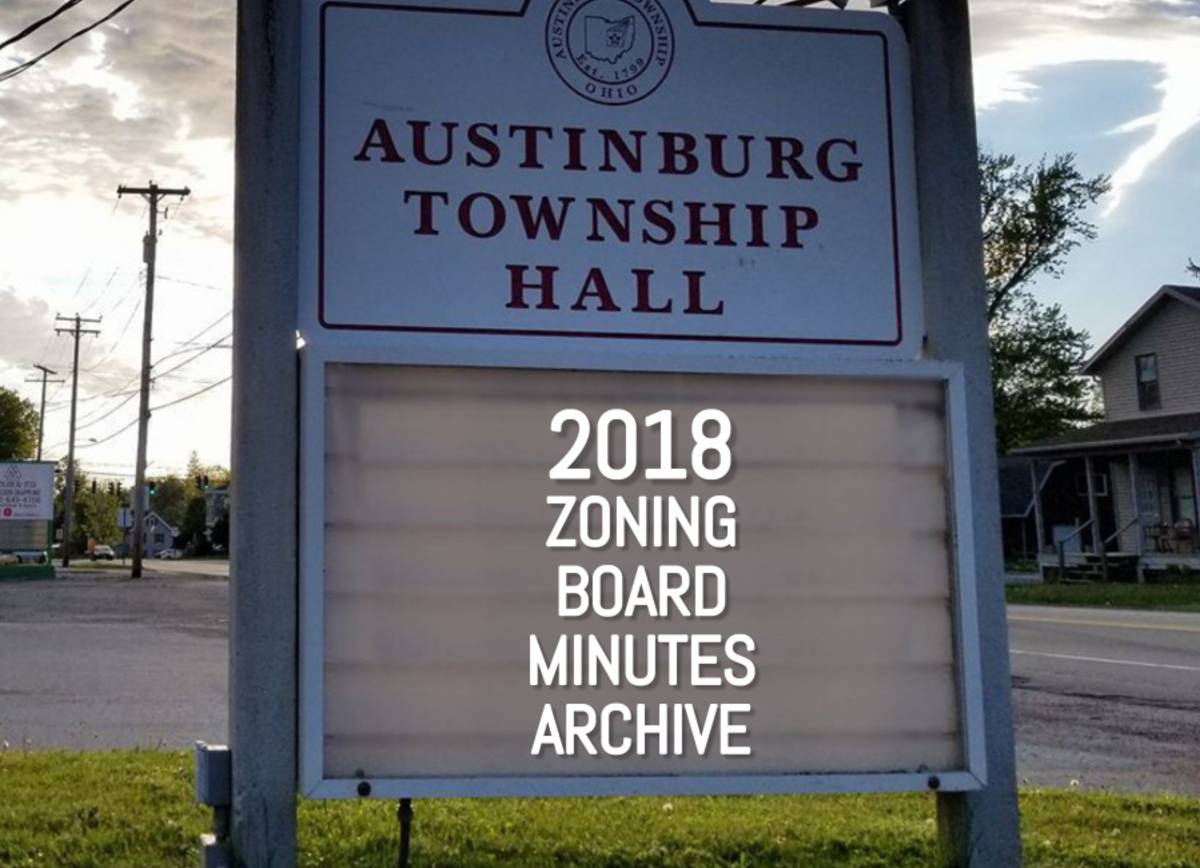 2018 Zoning Meeting Minutes