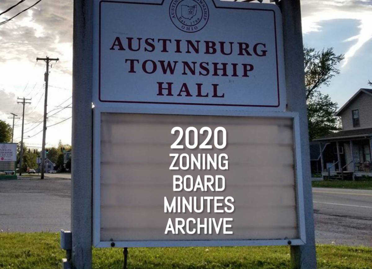 2020 Zoning Meeting Minutes
