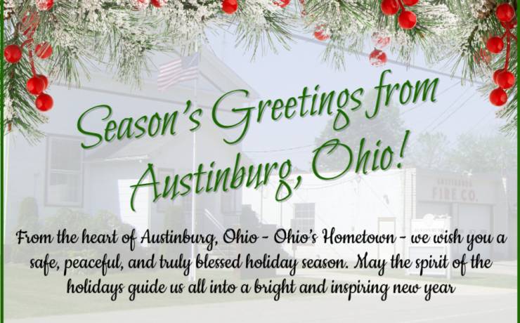 Season’s Greetings from Austinburg, Ohio